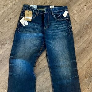 Stetson Men’s Jeans 36x32 Modern Straight Leg Dark Wash Denim New w Tags